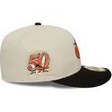 beige-und-schwarze-59fifty-baltimore-orioles-mlb-kappe-mit-gebogenem-schirm-von-new-era