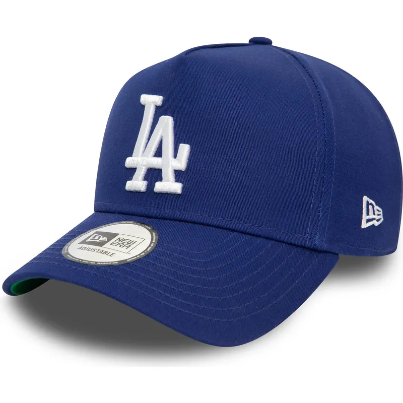 new-era-curved-brim-9forty-e-frame-patch-los-angeles-dodgers-mlb-blue-snapback-cap