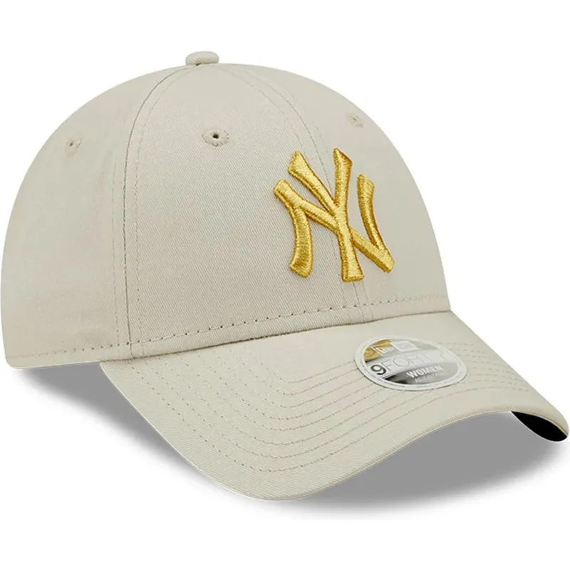 cap-zaoblena-beige-adjustable-strap-dorado-9forty-metallic-new-york-yankees-mlb-new-era