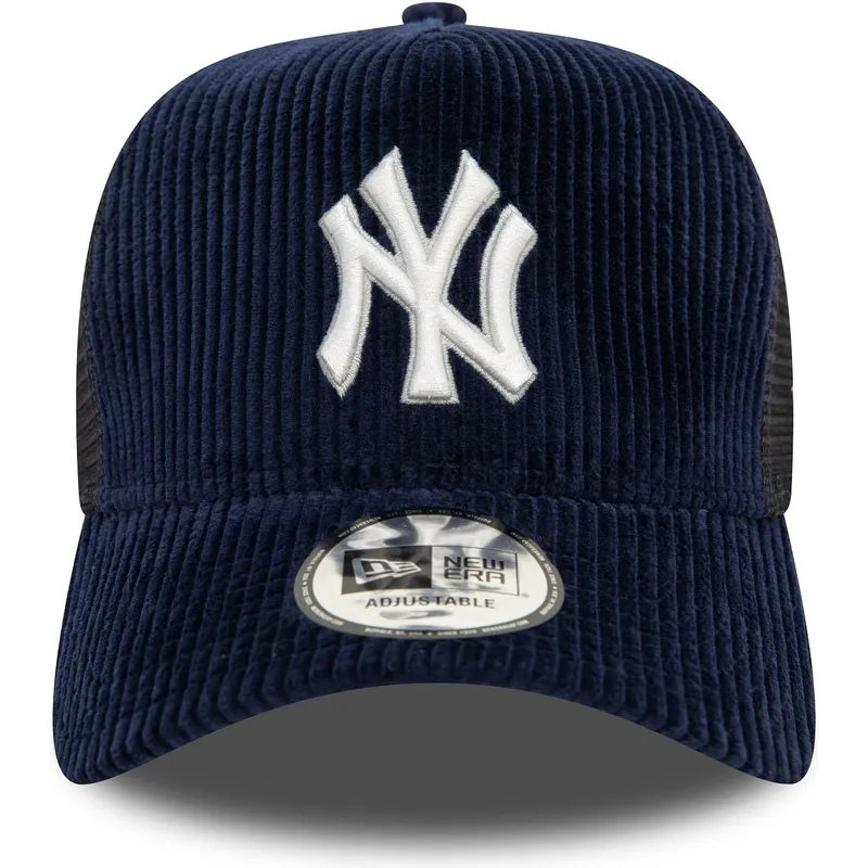new-era-new-york-yankees-mlb-9forty-a-frame-cord-trucker-cap-in-marineblau