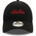 new-era-curved-brim-9twenty-heritage-script-black-adjustable-cap