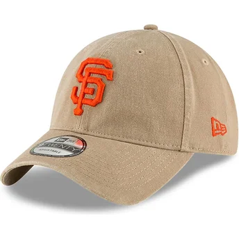 Šiltovky zaoblená béžová nastaviteľný pásik 9TWENTY Core Classic San Francisco Giants MLB New Era