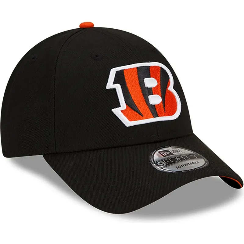 schwarze-verstellbare-gebogene-kappe-9forty-the-league-der-cincinnati-bengals-nfl-von-new-era
