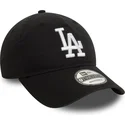 schwarze-verstellbare-gebogene-kappe-9twenty-washed-der-los-angeles-dodgers-mlb-von-new-era