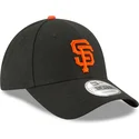 schwarze-gebogene-verstellbare-kinderkappe-9forty-the-league-der-san-francisco-giants-mlb-von-new-era