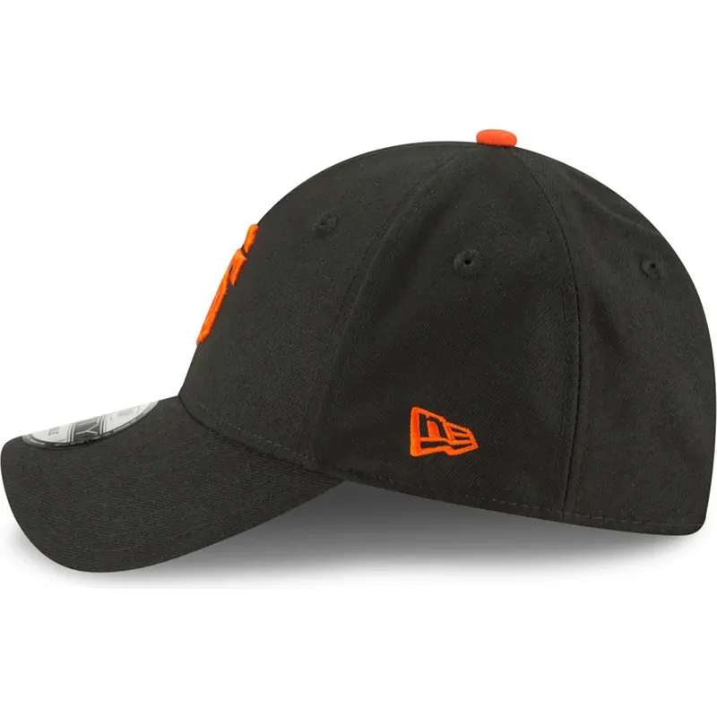 schwarze-gebogene-verstellbare-kinderkappe-9forty-the-league-der-san-francisco-giants-mlb-von-new-era