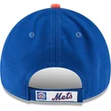 blaue-gebogene-verstellbare-kindercap-9forty-the-league-der-new-york-mets-mlb-von-new-era