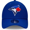 blaue-gebogene-verstellbare-kappe-fur-kinder-9forty-the-league-der-toronto-blue-jays-mlb-von-new-era