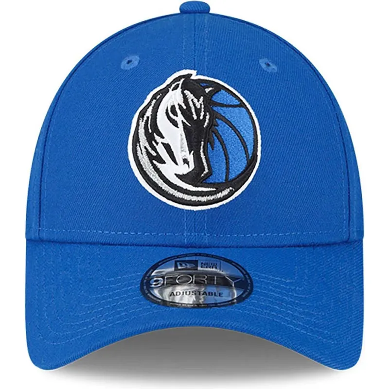 blaue-verstellbare-curved-cap-9forty-the-league-der-dallas-mavericks-nba-von-new-era