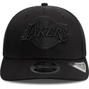 los-angeles-lakers-nba-9fifty-stretch-snap-schwarze-snapback-kappe-mit-gebogenem-schirm-von-new-era