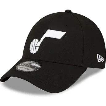 Cap zaoblená black adjustable strap 9FORTY The League Utah Jazz NBA New Era