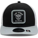 schwarze-und-graue-9fifty-low-profile-patch-trucker-kappe-der-las-vegas-raiders-nfl-von-new-era