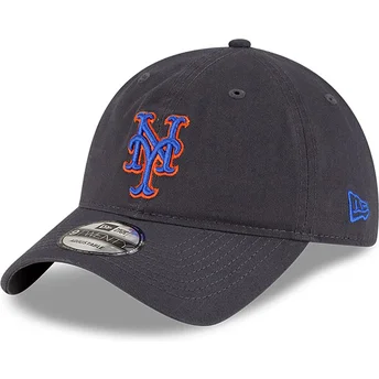 Šiltovky zaoblená sivá nastaviteľný pásik 9TWENTY Core Classic New York Mets MLB New Era