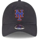 graue-verstellbare-curved-cap-9twenty-core-classic-der-new-york-mets-mlb-von-new-era