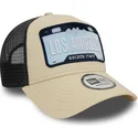siltovka-zaoblena-bezova-snapback-a-frame-license-plate-los-angeles-ciudades-y-playas-new-era