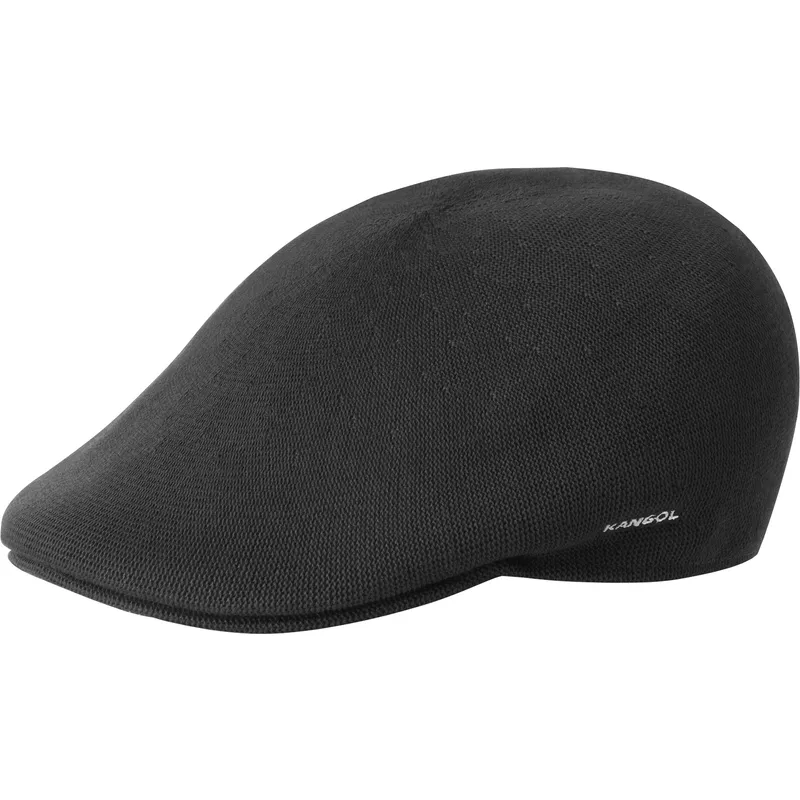 kangol-bamboo-507-black-flat-cap