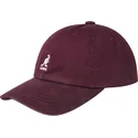 verstellbare-weinrote-gebogene-kappe-washed-baseball-cordovan-von-kangol