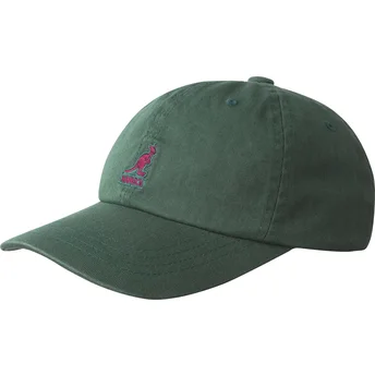 Šiltovka zaoblená zelená nastaviteľný Washed Baseball Algae Kangol