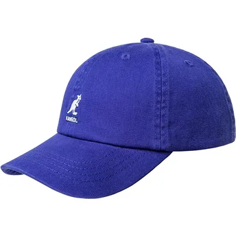Blaue verstellbare gebogene Kappe Washed Baseball Starry Blue von Kangol