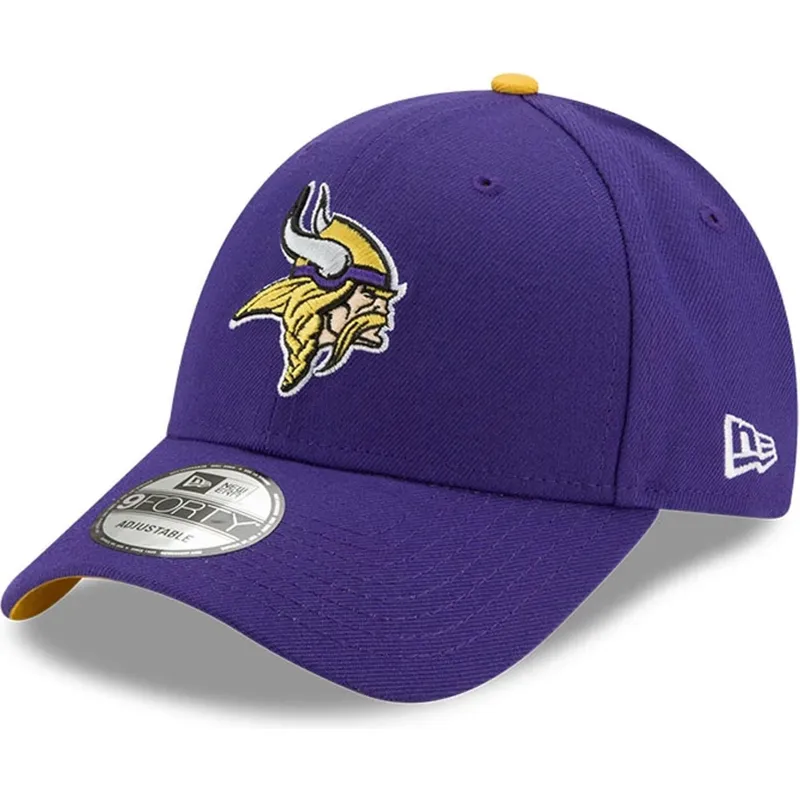 violette-verstellbare-curved-cap-9forty-the-league-der-minnesota-vikings-nfl-von-new-era
