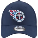 new-era-curved-brim-9forty-the-league-tennessee-titans-nfl-adjustable-cap-marineblau