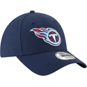 marineblaue-verstellbare-curved-cap-9forty-the-league-der-tennessee-titans-nfl-von-new-era