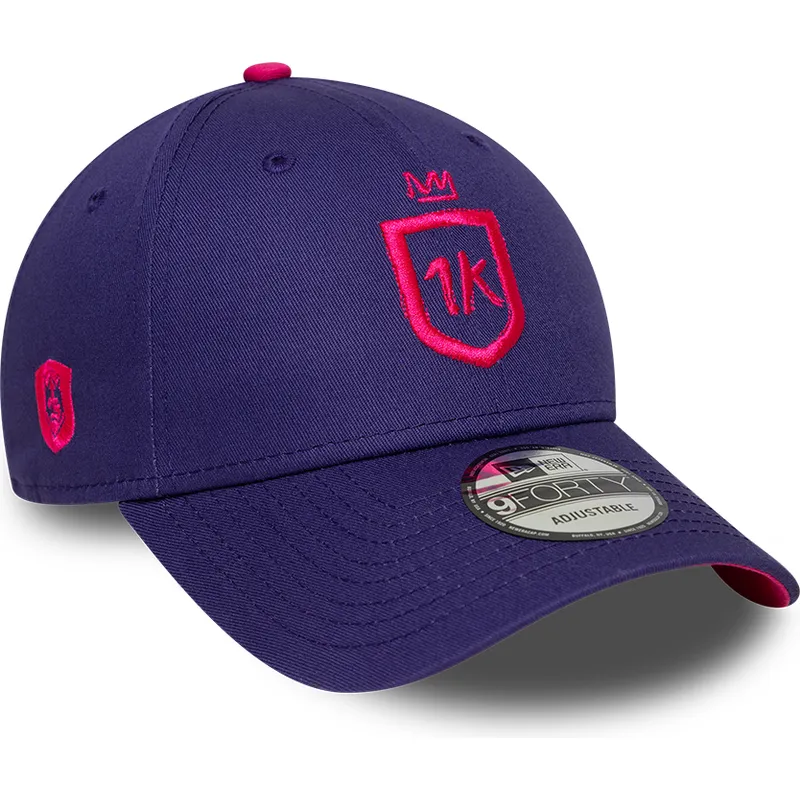 violette-verstellbare-curved-cap-9forty-core-von-1k-fc-kings-league-von-new-era