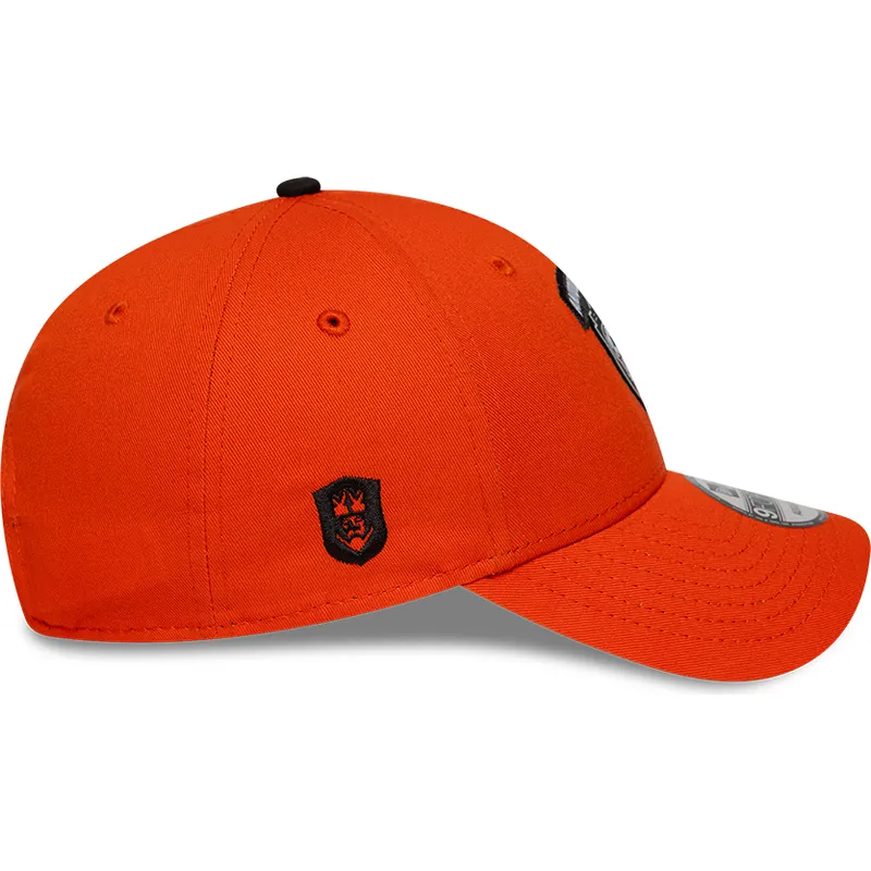 gebogene-orangefarbene-verstellbare-9forty-core-kappe-der-aniquiladores-fc-kings-league-von-new-era