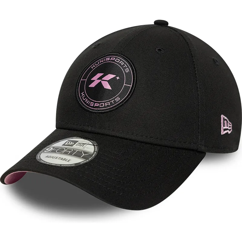 cap-zaoblena-black-adjustable-strap-9forty-core-kunisports-kings-league-new-era