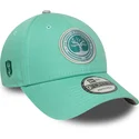 new-era-curved-brim-9forty-core-los-troncos-fc-kings-league-green-adjustable-cap