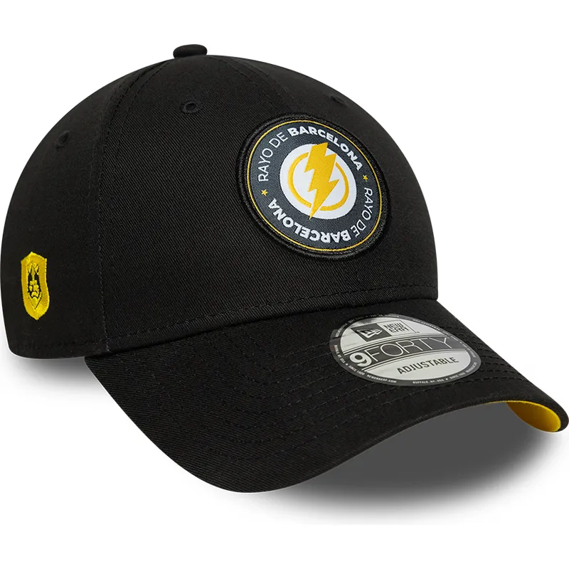 cap-zaoblena-black-adjustable-strap-9forty-core-de-rayo-rayo-de-barcelona-kings-league-new-era cap-zaoblena-black-adjustable-strap-9forty-core-de-rayo-rayo-de-barcelona-kings-league-new-era