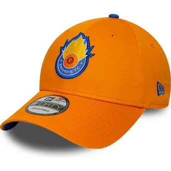Cap zaoblená orange adjustable strap 9FORTY Core Saiyans FC Kings League New Era