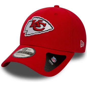 Cap zaoblená red adjustable strap 9FORTY The League Kansas City Chiefs NFL New Era