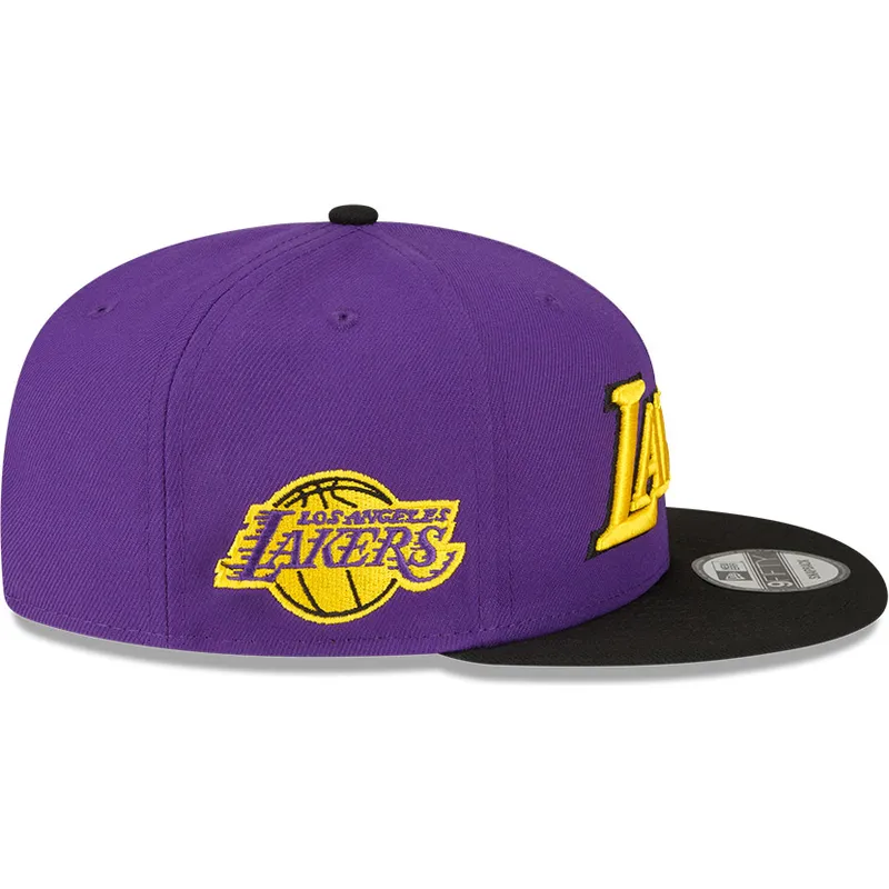 violette-und-schwarze-flache-snapback-kappe-9fifty-statement-der-los-angeles-lakers-nba-von-new-era
