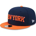new-era-9fifty-statement-snapback-cap-in-marineblau-und-orange-der-new-york-knicks-nba