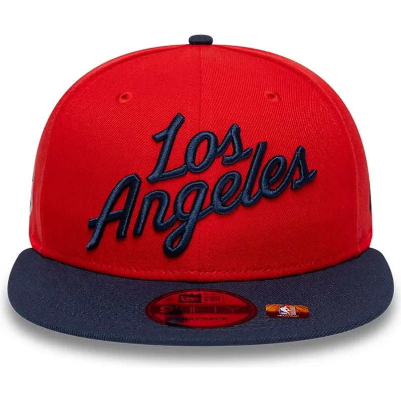 siltovka-rovna-cervena-snapback-9fifty-statement-los-angeles-clippers-nba-new-era