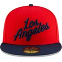 new-era-flat-brim-59fifty-statement-los-angeles-clippers-nba-red-and-navy-blue-fitted-cap