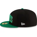 boston-celtics-nba-59fifty-statement-schwarze-und-grune-flat-cap-von-new-era