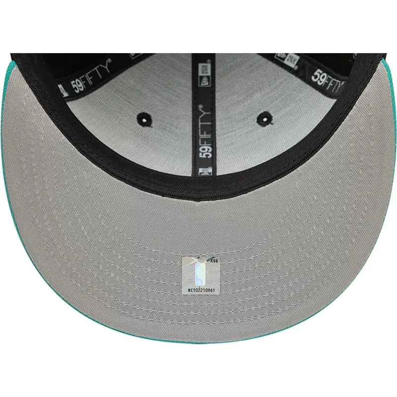 schwarze-und-grune-anliegende-flat-cap-59fifty-classic-der-memphis-grizzlies-nba-von-new-era