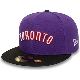 Šiltovka rovná fialová upravená 59FIFTY Classic Toronto Raptors NBA New Era