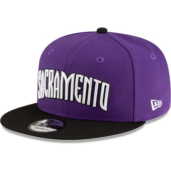 Violett-schwarze Snapback-Kappe 9FIFTY Classic der Sacramento Kings NBA von New Era