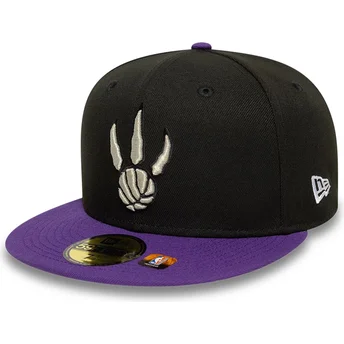 Cap rovná black ajustada 59FIFTY Classic Toronto Raptors NBA New Era