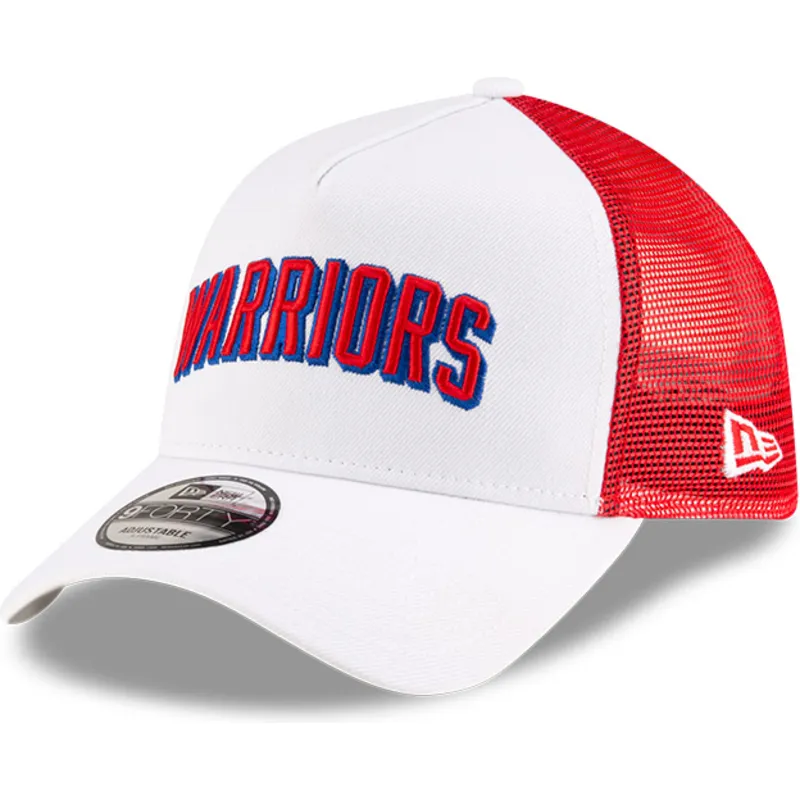 siltovka-zaoblena-cervena-snapback-a-frame-classic-golden-state-warriors-nba-new-era