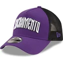 violett-schwarze-trucker-cap-a-frame-classic-der-sacramento-kings-nba-von-new-era