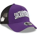 violett-schwarze-trucker-cap-a-frame-classic-der-sacramento-kings-nba-von-new-era
