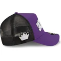 violett-schwarze-trucker-cap-a-frame-classic-der-sacramento-kings-nba-von-new-era