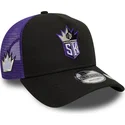 schwarze-und-violette-a-frame-classic-trucker-cap-der-sacramento-kings-nba-von-new-era
