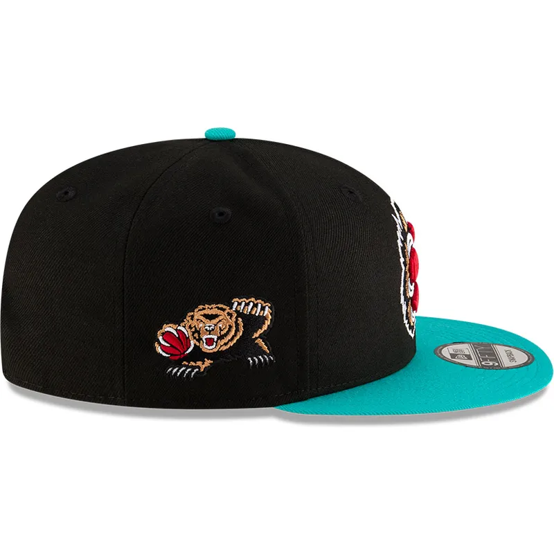 schwarze-und-grune-flache-snapback-kappe-9fifty-classic-der-memphis-grizzlies-nba-von-new-era