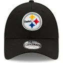 new-era-curved-brim-9forty-the-league-pittsburgh-steelers-nfl-adjustable-cap-schwarz