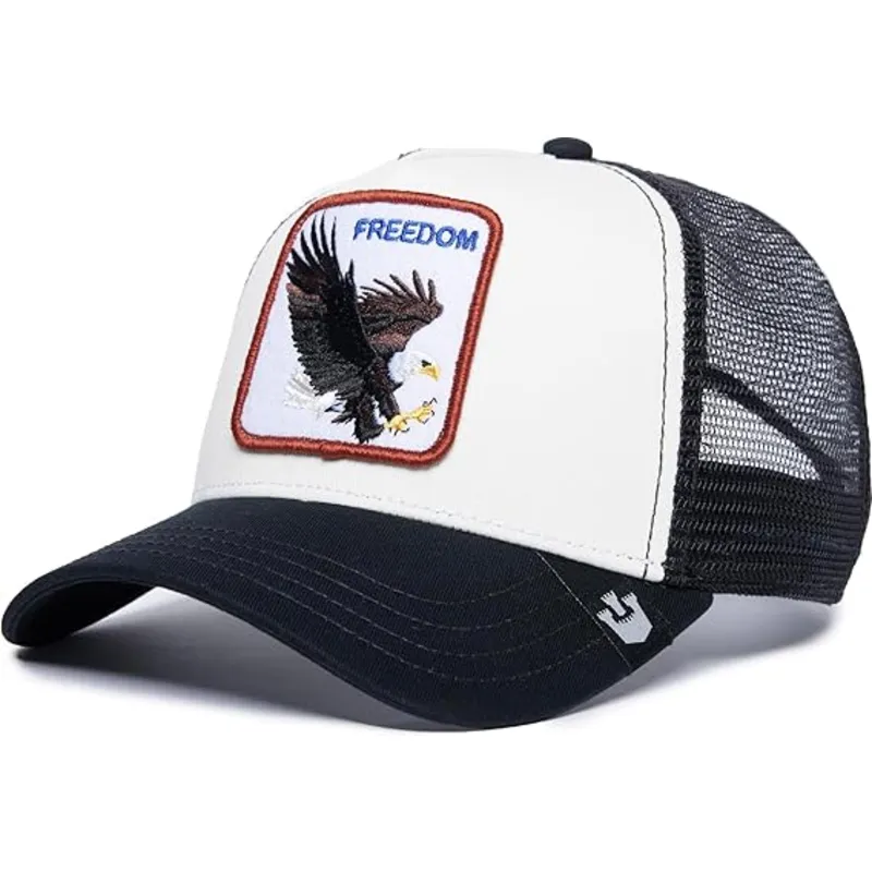 siltovka-zaoblena-biely-snapback-freedom-the-farm-goorin-bros